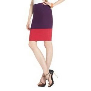 BCBG MAXAZRIA• ‘Scarlett’ Sangria Power Skirt
